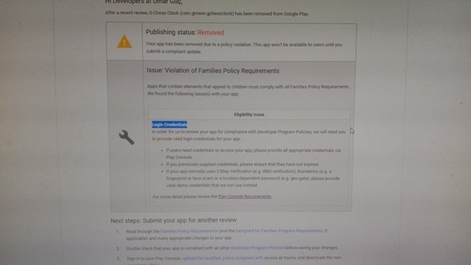 What are google app login credentials and why do I need to give my app one?