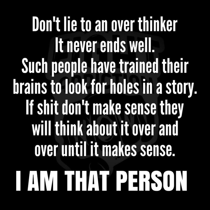 Are you an over-thinker? Or have dated one?