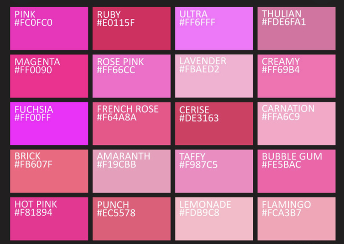 What’s with the color pink?