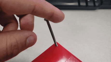 How do you get something large in a small hole?