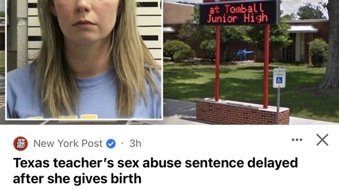 Does anyone else feel like if the genders were reversed, the punishment would have been prison for life?