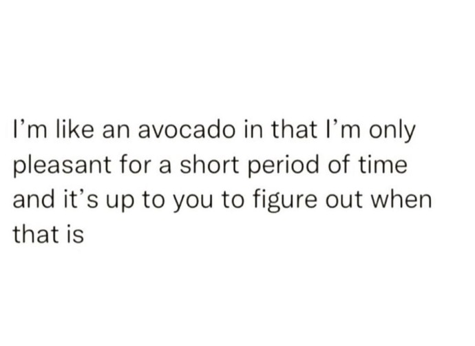 I’m an Avocado 🥑