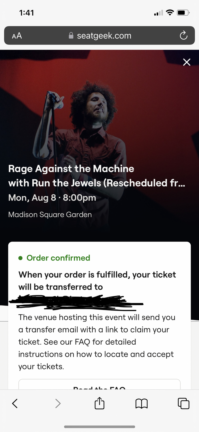 Rage Against The Machine in NYC😎