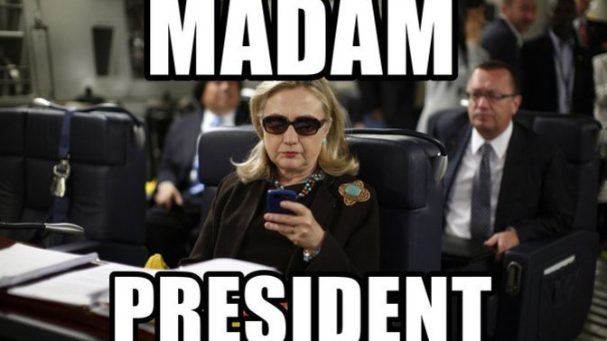 Do you laugh when people refer to Hillary Clinton as "Madam President"?