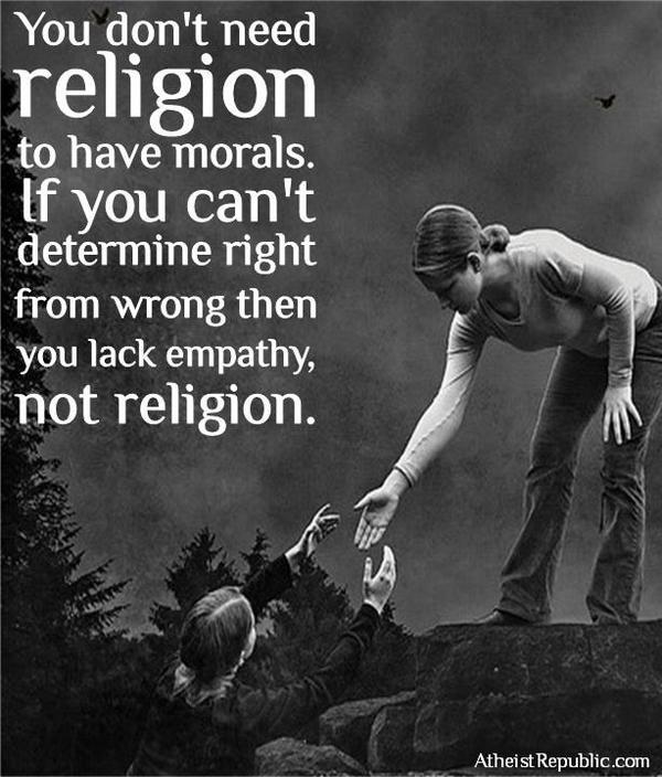 Why be moral if you're not religious?