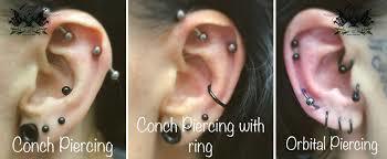 What is the difference between conch and orbital piercing?