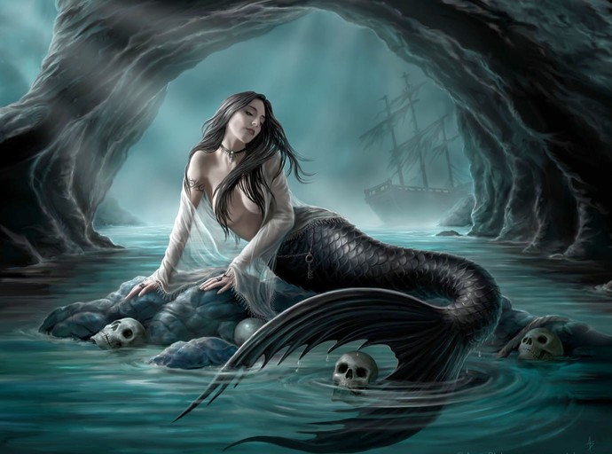 Why do you think mermaids sing on the rocks?