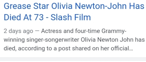 What will people remember about oliva newton John?