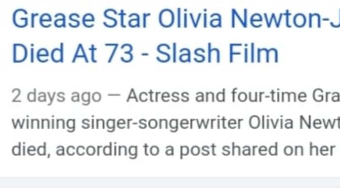 What will people remember about oliva newton' John?