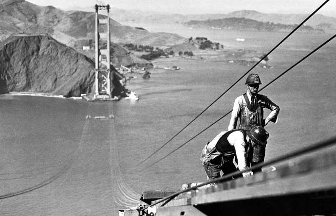 Do you ever wonder what certain structures looked like as they were being built?