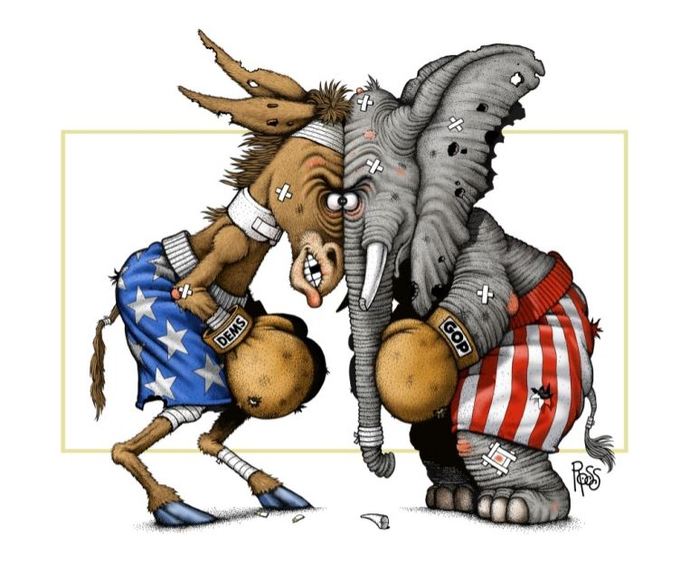 Why do democrats & republicans deflect in political arguments or conversations?