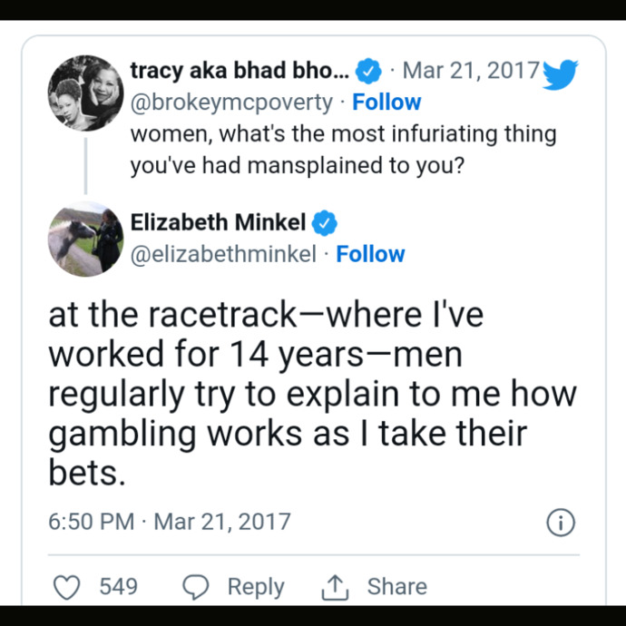 Guys - do you use "mansplaining"?