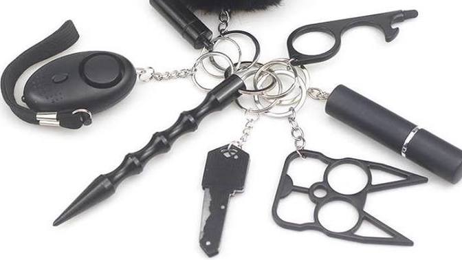Are self defense weapons like brass knuckles, kitty rings, keychains, stun gun actually helpful for women to stay safe while out?