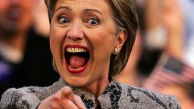 If Hillary Clinton looked you straight in the eyes and said "you're next" followed by a evil laugh, would you be scared?