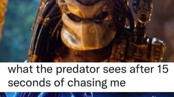 Are you in good shape? Can you run 🏃‍♀️ to save your life? Will you survive a predator attack 😂 ?