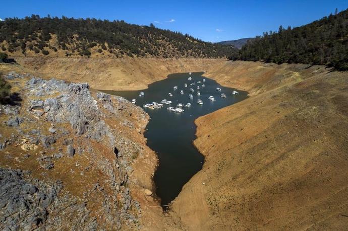 Lake Oroville in California