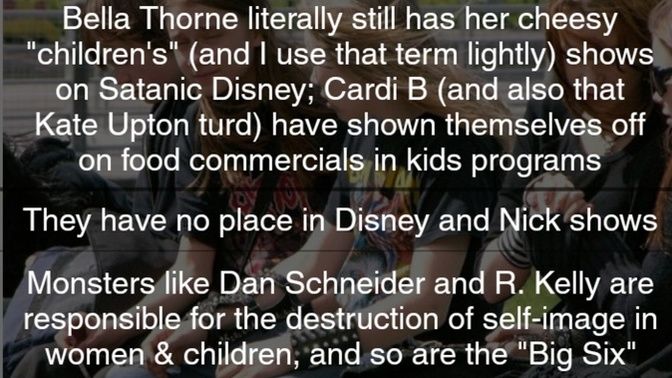 Do you agree with these statements about Bella Thorne and Cardi B?