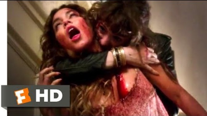 What would you do if a vampire was biting down into your neck?
