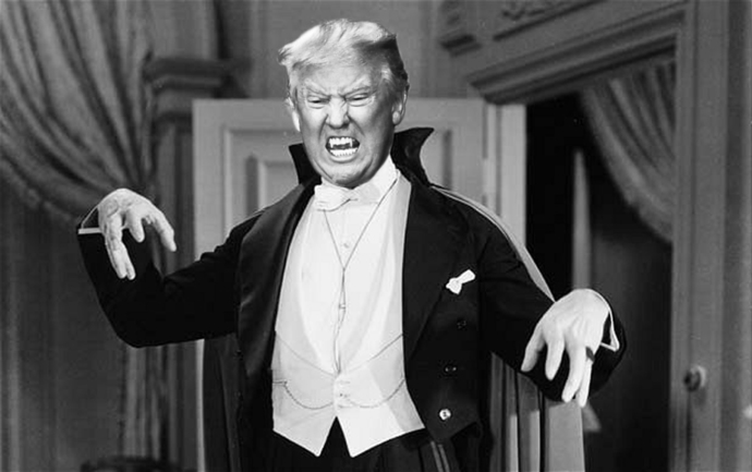 Stephen King isnt a fan of Donald Trump. What sort of scary monster or creature should he turn Trump into in his next book?