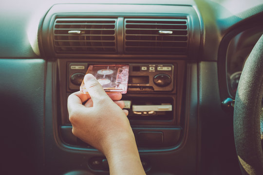 When youre in the car how do you listen to your music?