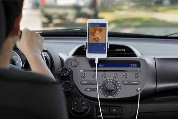 When youre in the car how do you listen to your music?