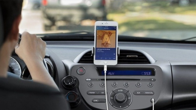 When you're in the car how do you listen to your music?