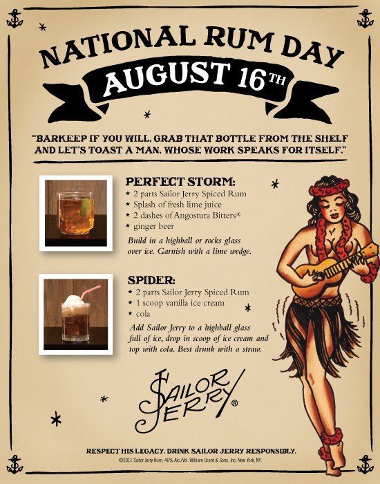 Anybody here for national rum day today?
