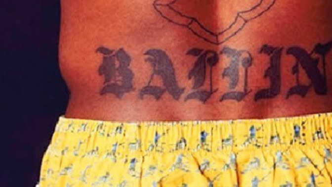 In what font is this tattoo?