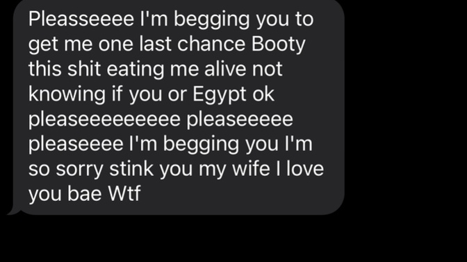If someone who physically abused you before you were pregnant and while, texts you an apology like this, would you fall for it?