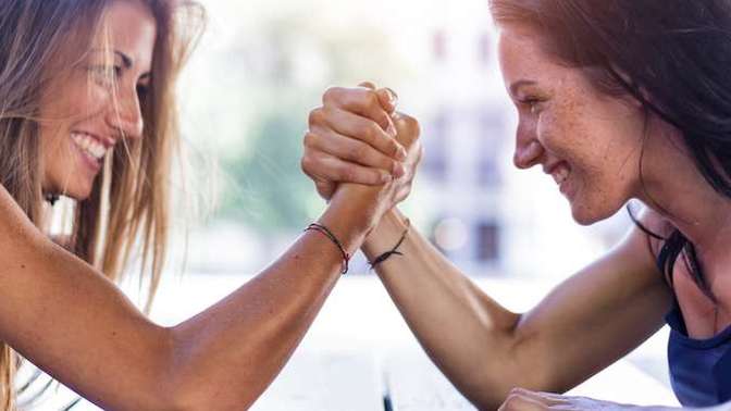If you were challenged to an arm wrestling match by someone with the same body structure as you, think you would win or lose the challenge?
