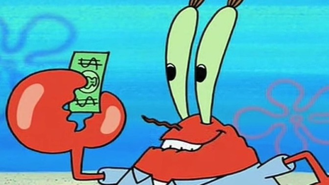 How Did Mr. Krabs Die In the Trial of SpongeBob SquarePants document?