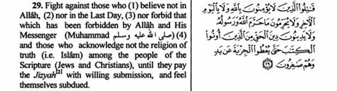 Muslims, do you follow the quran 9:29? How do you interpret it?