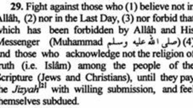 Muslims, do you follow the quran 9:29? How do you interpret it?