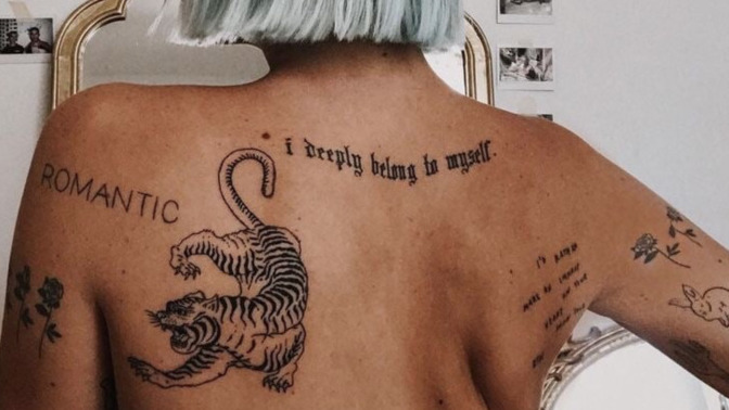 If you have tattoos, are they covered or in easily exposed areas?