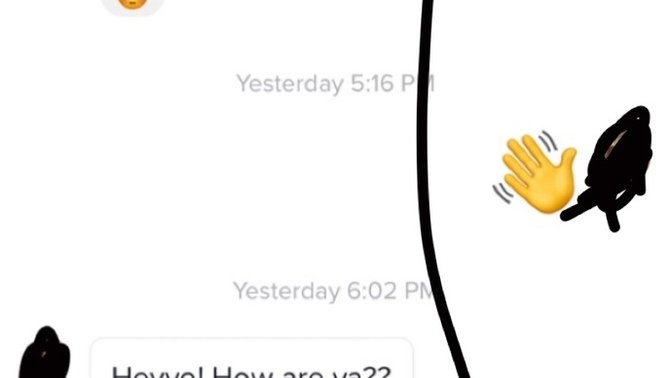 I like this guy how do I shift this conversation? I can’t tell if he likes me but he’s the white messages I’m the grey?