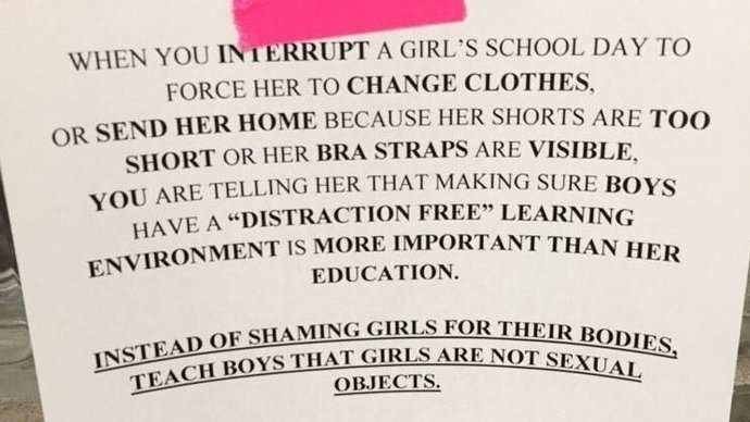 How do you feel about school dress codes that specifically seem to target girls?