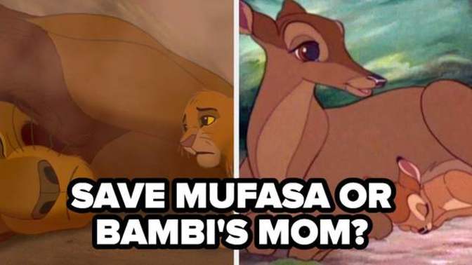 Did you cry harder when Mufasa or Bambi's mom died?