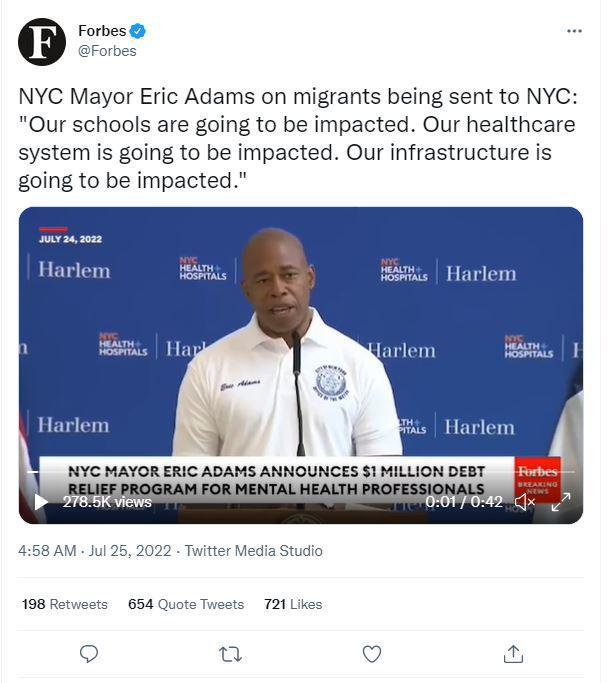 Why is the media calling the illegals being bussed to New York City from Texas a “migrant crisis” when they never said anything about it before?