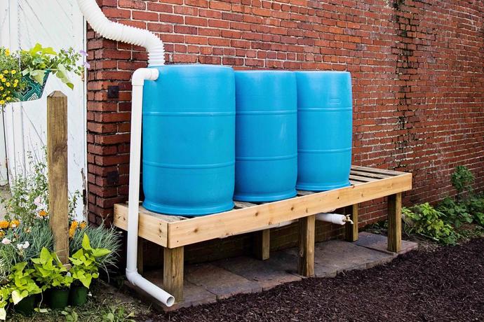 If there is enough rain in Texas and Arizona for flooding, why don't people put out barrels or other containers to catch the water?