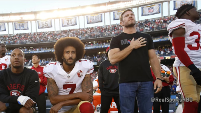 Colin Kaepernick and Nate Boyer.