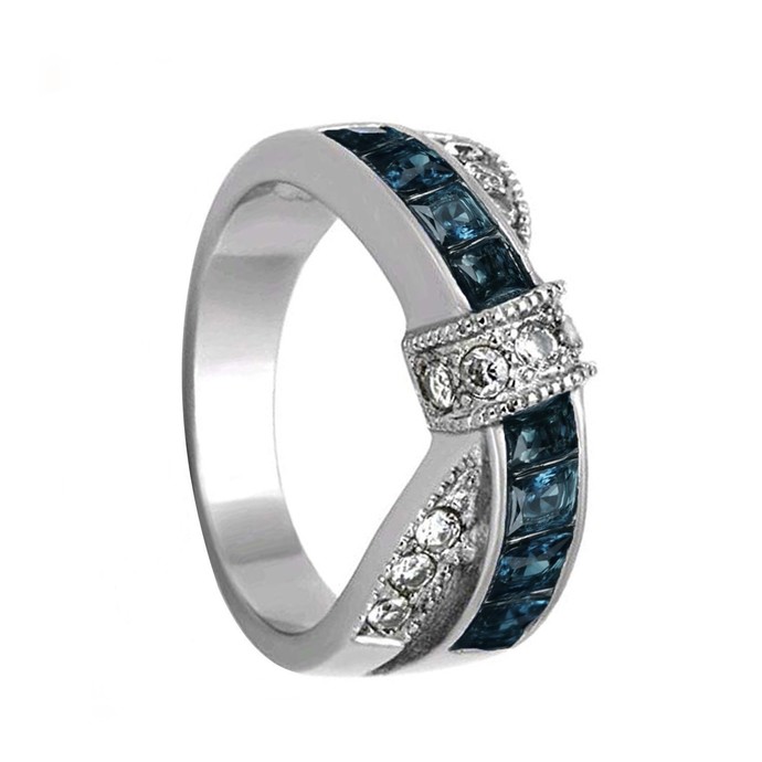 Zirconia on stainless - a symbolic and cute way to "tie the knot".