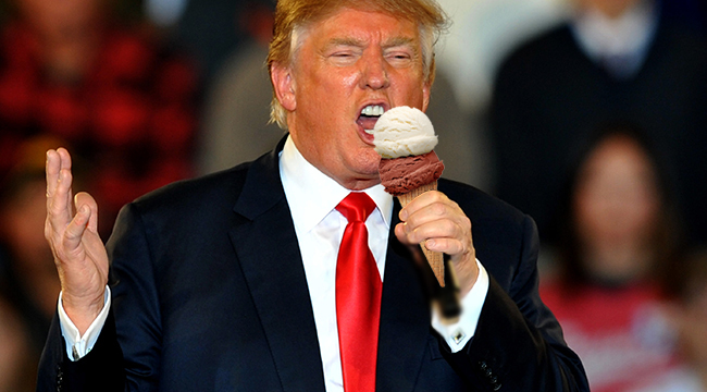 Is ice-cream a lefty thing?