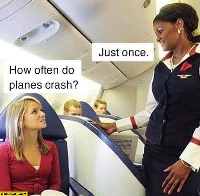 What would you do if you’re on a plane and someone started freaking out saying the plane is gonna crash?