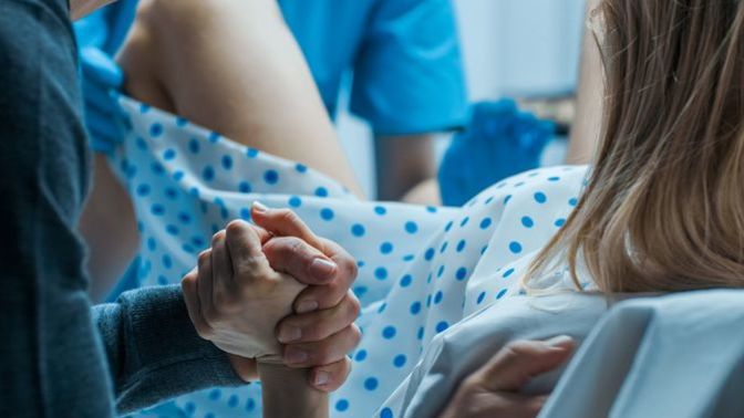 How do you comfort your wife through labor?