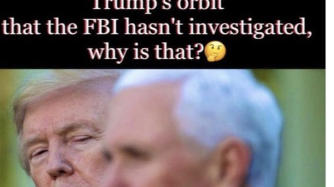 Why is it that Mike Pence has not been assaulted by the FBI like everybody else in the administration?