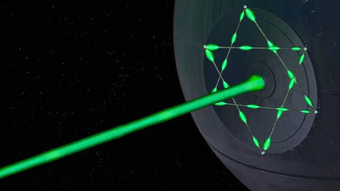 The latest space laser model.