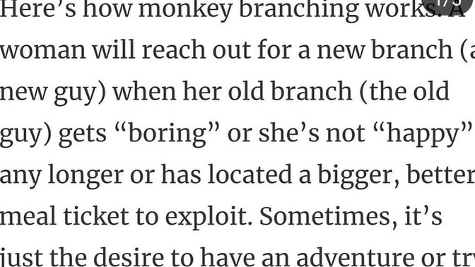 Monkey Branching! Would you get serious with a woman who cheats with you & leaves her man fot you?