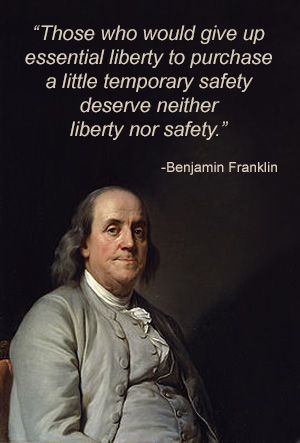 Do you sense in a way Americans have given up on their rights and liberty a bit or that it is slipping away rather quickly?