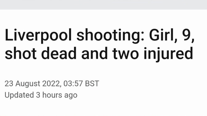 Young girl shot in Liverpool, UK during a home invasion and two other family members were shot, as well, would UK citizens benefit from guns?