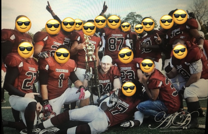 Probably the coolest picture I’ll ever have taken of me, dead center with the trophy, haha